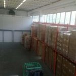 Area materiale trattato pronto per la spedizione