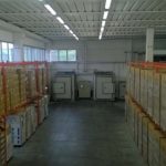 Area materiale trattato pronto per la spedizione